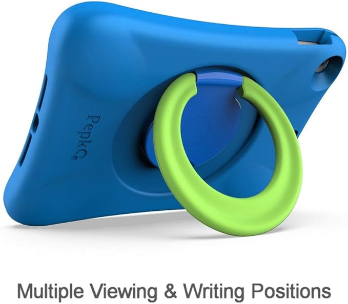 Kids EVA Case for iPad | Multi-Direction Stable Stand | Compatible with 10.2-Inch iPad 2021/2020/2019 (9th/8th/7th Generation) (Blue+Green)