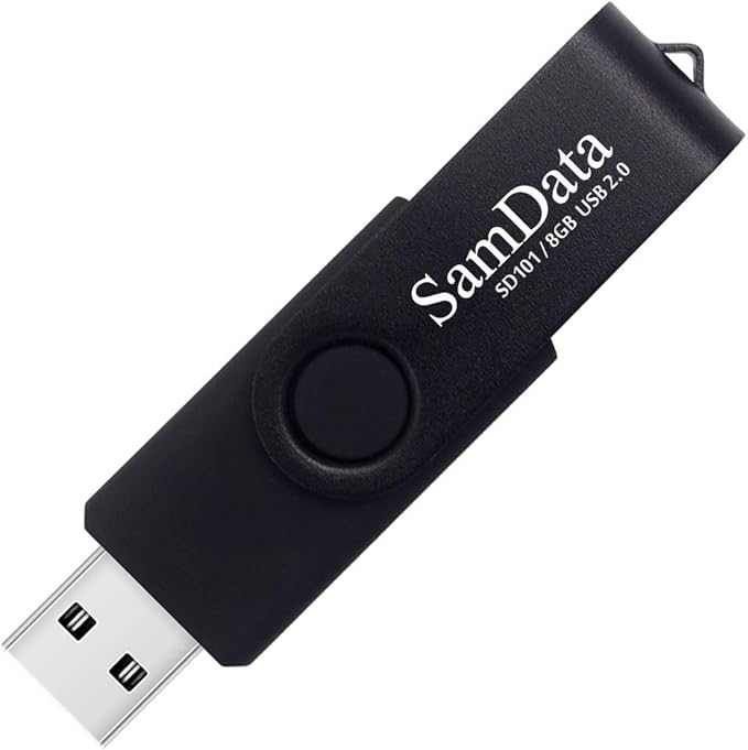 SamData 8GB USB Flash Drives 4 Pack 8GB Thumb Drives Memory Stick Jump Drive with LED Light for Storage and Backup (4 Colors: Black Blue Green Purple)