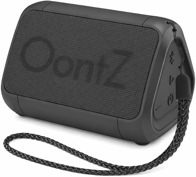 OontZ Angle Solo Portable Bluetooth Speaker - Ultra Portable, 14 Hours of Playtime, 100ft Wireless Range, Waterproof, Budget-Friendly Speaker for Travel, Outdoor or Home, Great Gift (Black)