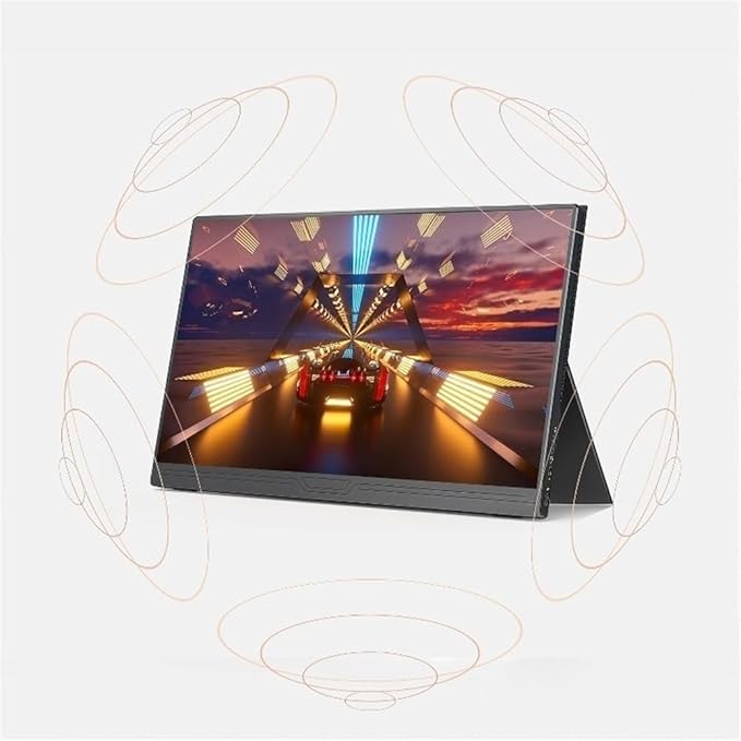 Flicker Free 13.3-inch Portable 4K Display Mobile Phone External Laptop Secondary Screen with Speakers