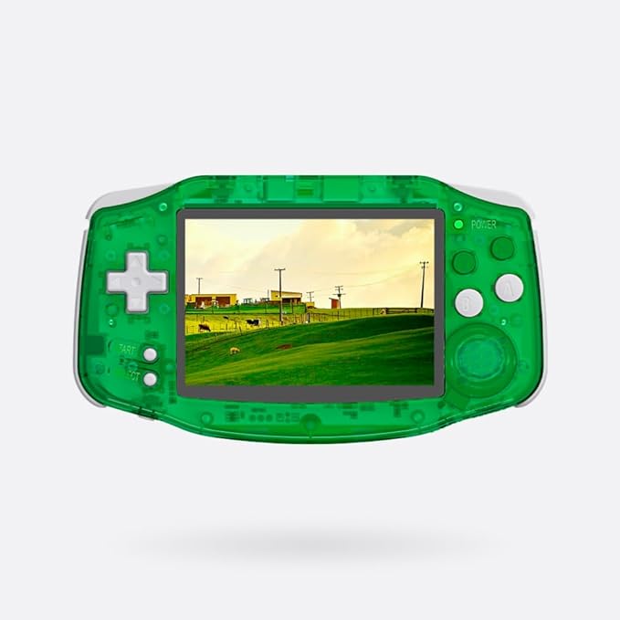 RG34XX Handheld Game Console 18K+ Preloaded Retro Games 35 Emulators 3.4” IPS Display 4K TV Output Classic Video Game Console Portable Gaming System with Fancy Case & Accessories (Green-64GB)