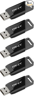 PNY 64GB Attaché X USB 3.2 Gen 1 Flash Drive, Advanced Performance Up to 130MB/s Read, Everyday Data Store & Transfer, Reliable Portable Storage, Durable, Type-A, Computers, Laptops, Desktops, 5-Pack