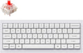 Keychron Q4 Wired Custom Mechanical Keyboard, QMK/VIA Programmable Macro, Full Aluminum, Hot-Swappable Gateron G Pro Red Switch, 60% Layout Double Gasket Compatible with Mac and Windows - White