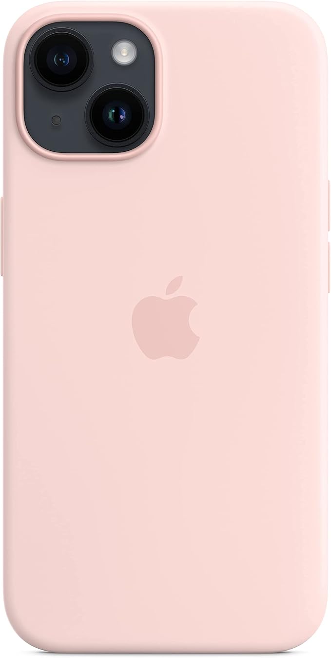 Apple iPhone 14 Silicone Case with MagSafe - Chalk Pink