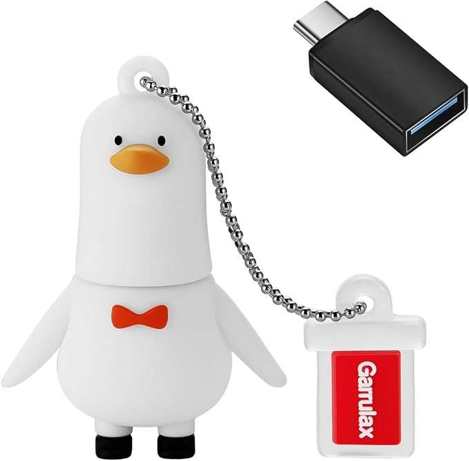 USB Flash Drives, 16GB/32GB/64GB/128GB Silicone USB2.0 High Speed Thumb Memory Stick Pen Date Storage Pendrive U Disk (Cute Goose, 32GB)