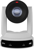 PTZOptics Move 4K 30x Auto-Tracking PTZ Camera with Built-in Tally Light, 3D Noise Reduction, and Advanced White Balance Modes (White)
