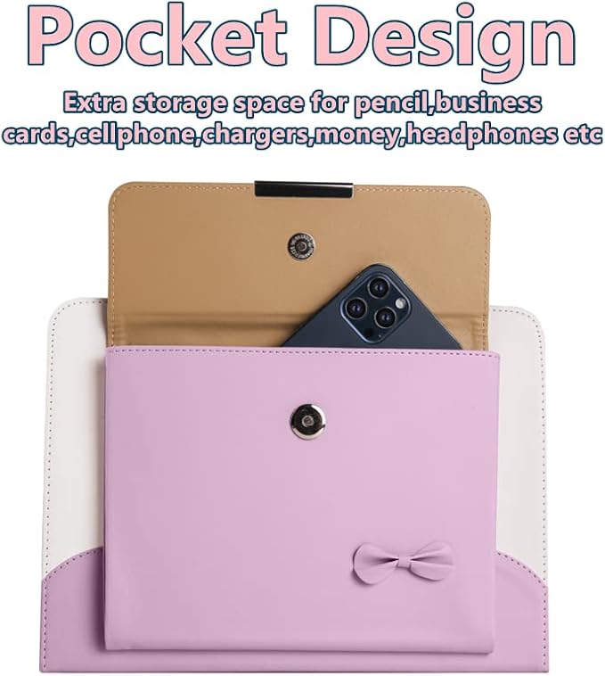Cute Case for iPad 9th Generation 2021 / iPad 8th 7th Gen/iPad 10.2 Inch, Slim Handbag Leather Protective Cover with Stand Hand Strap Pocket for Girls Woman Kids for iPad 9 8 7,Pink