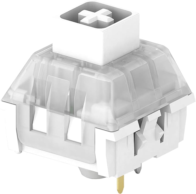 Kailh Box White Clicky Switch Mechanical Keyboard Switches for Gaming & Typing | Hot-Swappable, Dustproof, 3-Pin & 5-Pin Compatible（90pcs）