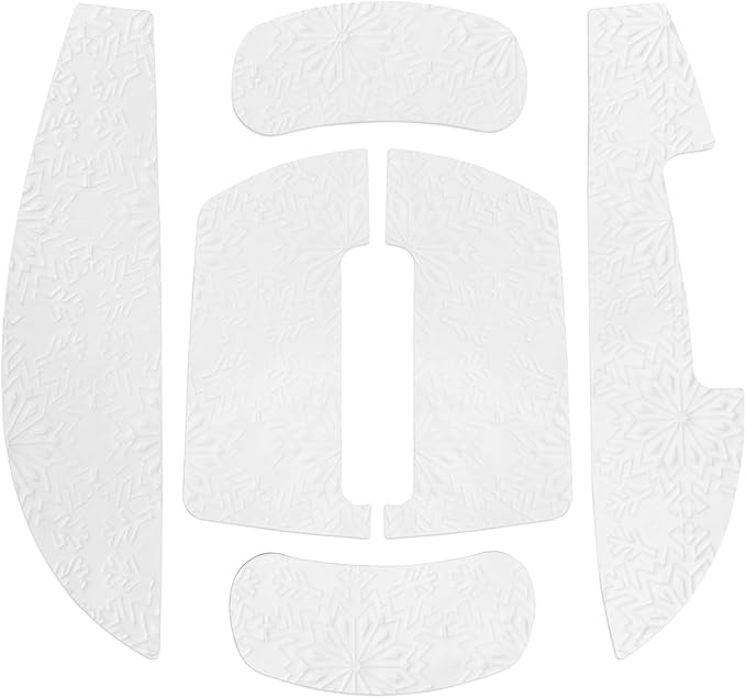 LexonElec Attack Shark R6 Wireless Gaming Mouse Anti-Slip Sticker, Mouse Anti Slip Grip Tape Skins for Sweat Resistant, Elastics Refined Side Grips, Easy to Apply, Ultra-Thin 0.5mm (0.02in) - White