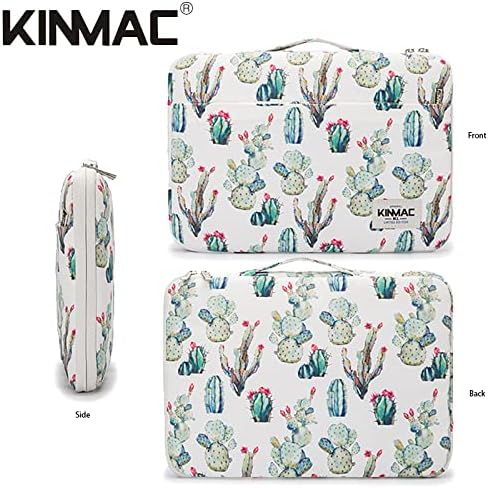 Kinmac 360° Heavy Duty Protective Laptop Computer Sleeve case Bag Cover with Handle for MacBook Pro 14 inch,14 inch-14.4 inch HP Lenovo Dell ASUS Acer Laptop (Cactus)