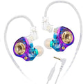 Qkz Ak6 Lucky in Ear Monitor, HiFi Wired Earbuds, Tunable Sound Wired Headphones Gaming Earbuds with 3-Level Adjusting Switch, Detachable Cable for Music Gaming Video Calling (Purple)