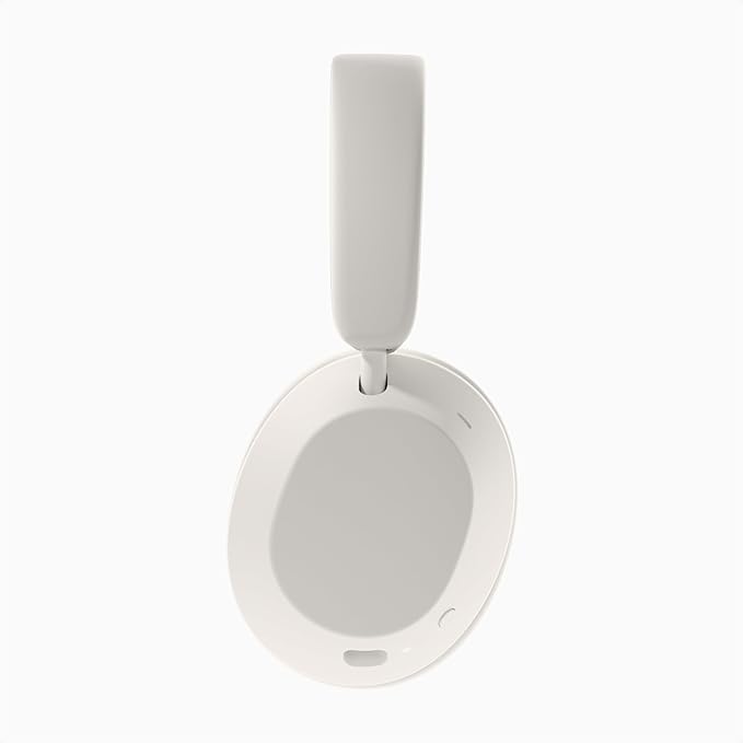 Clemm Ambience Over-Ear Headphones with Microphone, Noise Cancelling and Transparency Mode, 65H Playtime, Memory Foam, Ivory