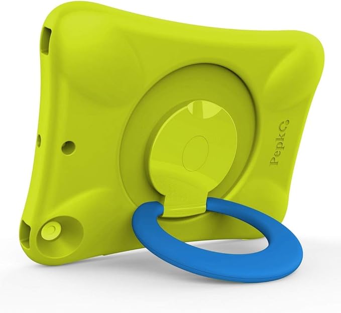 Kids EVA Case for iPad | Multi-Direction Stable Stand | Compatible with 10.2-Inch iPad 2021/2020/2019 (9th/8th/7th Generation) (Green+Blue)