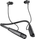 LANDIBO Wireless Waterproof Sports Earphones with 100 Hours of Playback time, Bluetooth Earphones with Microphone, in Ear Noise Reduction, Used for Gym Running and Exercise (Y10)