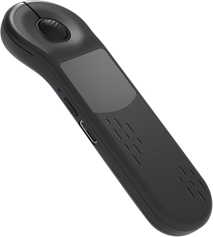 Air Mouse Rechargeable Wireless Presenter with Touchpad for PC/Laptop/iOS/Android, Bluetooth Remote Control for PowerPoint/Keynote/TikTok/Camera/Kindle App (Black)