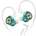 Qkz Ak6 Lucky in Ear Monitor, HiFi Wired Earbuds, Tunable Sound Wired Headphones Gaming Earbuds with 3-Level Adjusting Switch, Detachable Cable for Music Gaming Video Calling (Green)