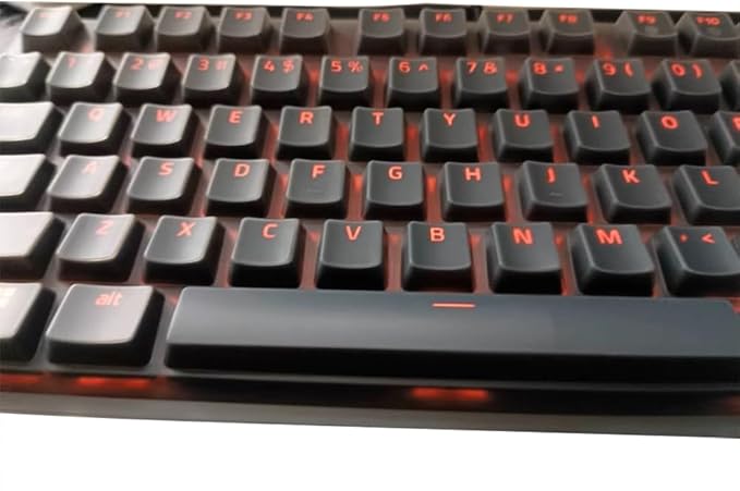 Silicone Keyboard Skin Cover Compatible for Razer BlackWidow V4 75% Mechanical Gaming Keyboard （NOT Compatible for Razer BlackWidow V4/V4 Pro Wired Mechanical Gaming Keyboard (Clear)