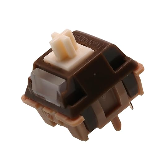 Caramel Latte V2 Linear Pre-Lubed 5-Pin MX Mechanical Keyboard Switches - 45g Gaming & Typing Switch with Smooth Linear Response, Hot-Swappable for Custom Keyboards