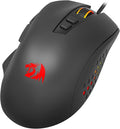 Redragon - Roadmaster M723 - Gaming Mouse - 12400 DPI Adjustable Wired Optical Gaming Mouse - 7 Programmable Buttons - 5 Backlit Modes - Max 12400DPI - 180CM High-Speed USB Braided Cable