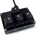 BTXETUEL Mini 4-Key Keypad WASD Arrow Key Keycaps Keyboard One-Handed Mechanical Gaming Keypad Programmable USB-C Customized Keyboard for Working or Gaming (Black, Arrow Keycaps 1)