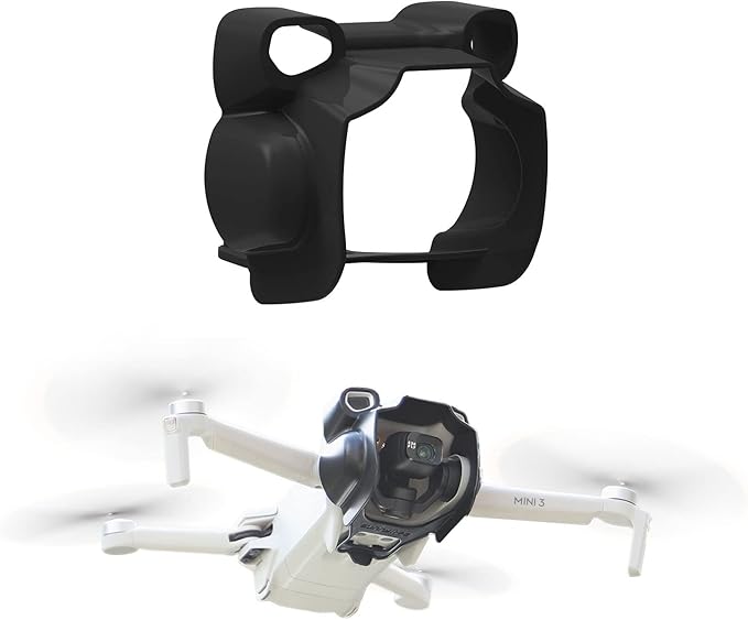 Lens Hood for DJI Mini 3 Drone Accessories, Anti-Glare Lens Sunshade Sunhood Protective Cover Gimbal Camera Guard Protector for Mini 3 Drone