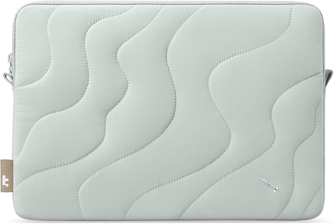 tomtoc 360 Protective Puffy Laptop Sleeve for 14-inch MacBook Pro M5 Pro/Max (2026) A3426 A3427, M4/M3 Pro/Max A3434 A3112 A3401 13.5/13.8-inch Surface Laptop 7(Copilot+ PC)/6/5/4/3, Quilted Design