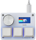 O3C Rapid Trigger Hall Effect Keyboard Suitable for OSU and Geometry Dash Rhythm Game Macro Keypad with Magnetic Linear Switches (White, Gateron KS-20 White Switch)