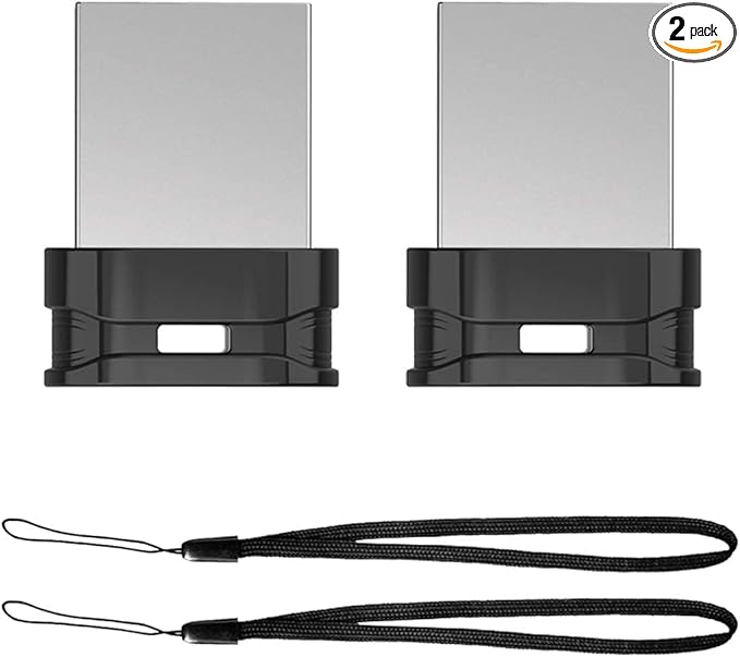 K&ZZ 32GB USB 3.0 Mini Flash Drive 2 Pack Plug and Play Thumb Drive USB Storage Expansion for Laptop, Tablet, Smart TV, Car Audio System