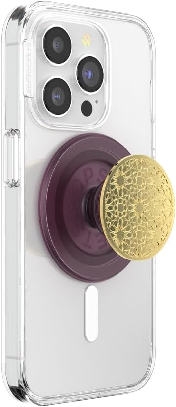 PopSockets Phone Grip for MagSafe, Magnetic Holder, Phone Stand, Purple - Enamel Mosiac