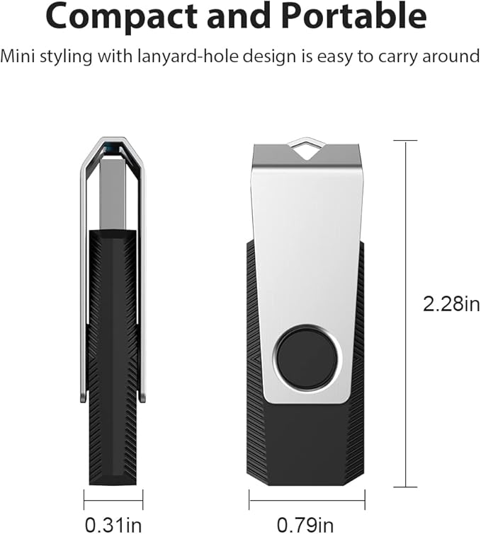 Aiibe 32GB Flash Drive 2 Pack 32GB USB 3.0 Flash Drive Thumb Drive Zip Drive USB 3.0 Memory Stick USB Drive with Keychain (32G, 2 Colors: Black Green)
