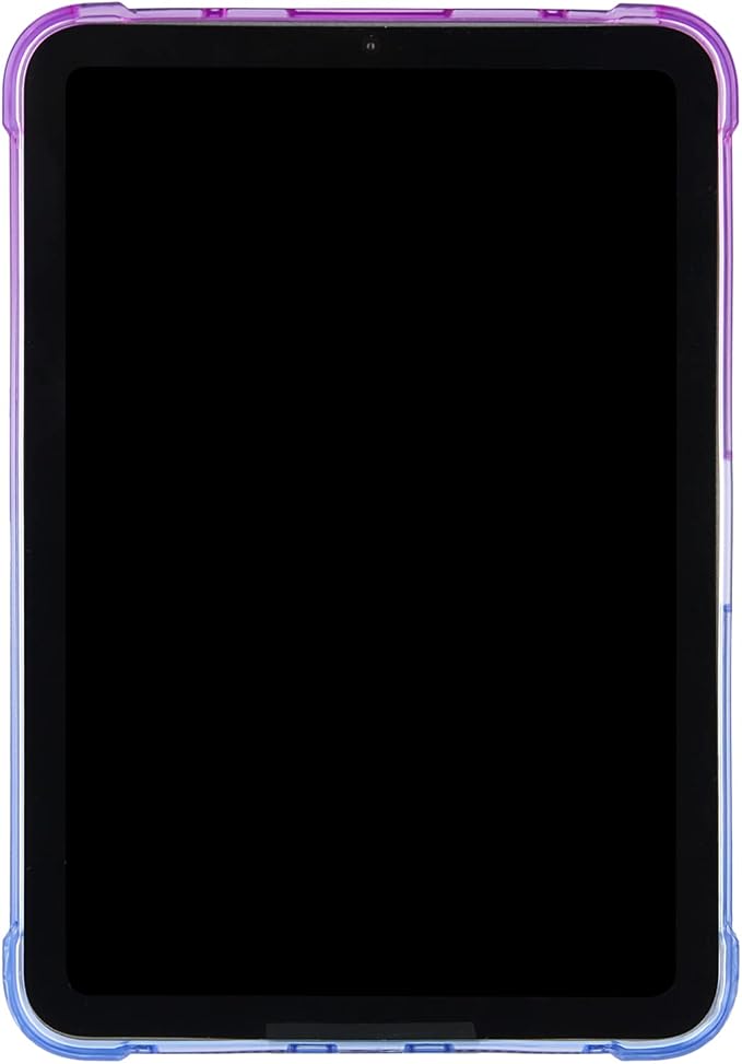 for iPad (A16) 11th Generation 11" 2025 & iPad 10th Generation Case 10.9 inch 2022, Lightweight Thin Translucent Soft TPU Back Shockproof Matte Clear Silicone Gradient Shell, Purple & Blue