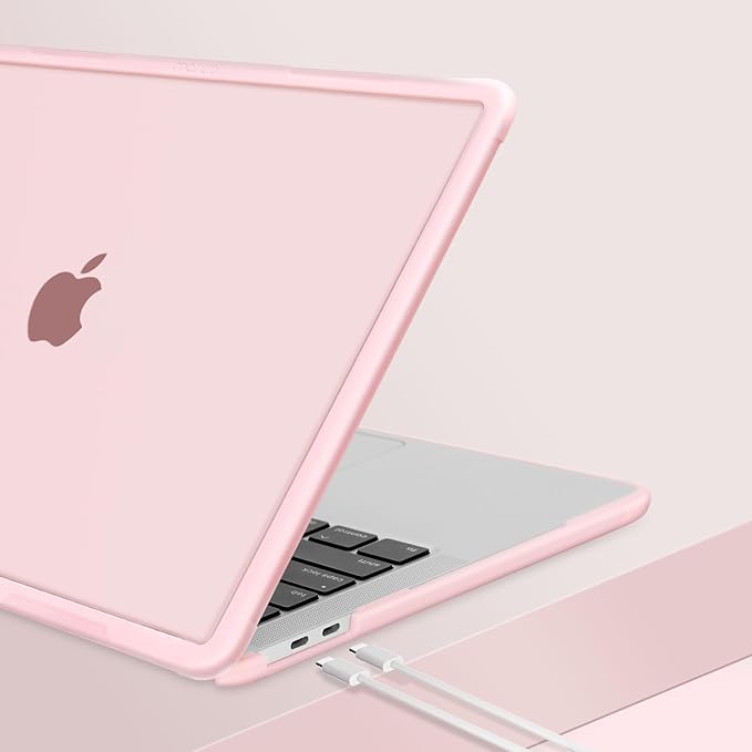 MOSISO Compatible with MacBook Pro 13 inch Case M2 2026-2016 A2338 M1 A2251 A2289 A2159 A1989 A1708 A1706, Heavy Duty Plastic Hard Case with Kickstand&Keyboard Skin&Screen Film&Type C, Pink