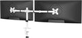 Suptek Dual Monitor Desk Mount, Adjustable Dual Monitor Arm for 2 Monitor Screens up to 43 inch, 15.75" Pole Monitor Stand for Desk, Holds up to 22 lbs,White(MD9442LW)