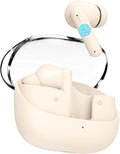 SHANLING Wireless Earbuds MTW60 Bluetooth 5.3, 34H Playtime HiFi Ear Buds with Noise Cancelling Mic, 13mm Dynamic Driver, IPX4 Waterproof Sports Earphones, Type-C Charging Case Headphones - Cream