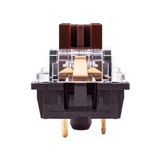 Outemu Brown Switches,3 Pin Tactile Replacement Switches for Mechanical Gaming Keyboard- Pack 65