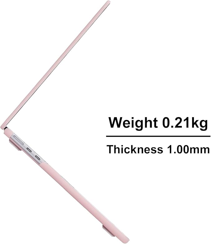 EooCoo Case Compatible with MacBook Air 13 inch M5 2026-2022 M4 M3 M2 A3449 A3240 A3113 A2681, Matte Hard Shell Scratch Resistant Protective Cover Compatible for MacBook Air 13.6 inch Case, Matte Pink