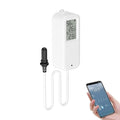 Aquarium Thermometer, Smart Fish Tank Thermometer App Monitor, Free Data Export ℉/℃, WiFi Hygrometer for Babyroom, Greenhouse, Fish Tank, Refrigerator, White 1 Pack with Screen