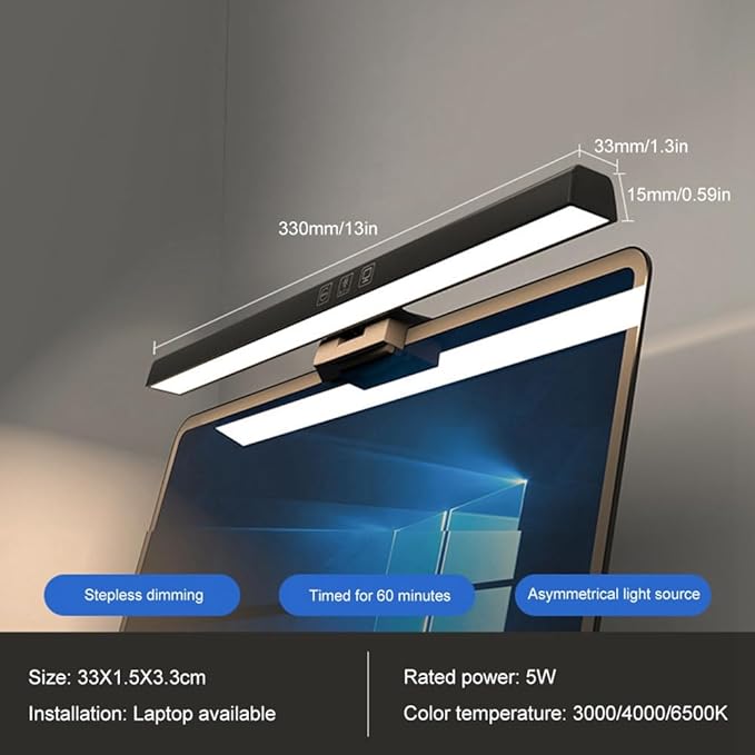 Monitor Light Bar Dimmable Computer Lamp Eye-Caring Lamp USB Reading Light Backlight Screen Light Bar