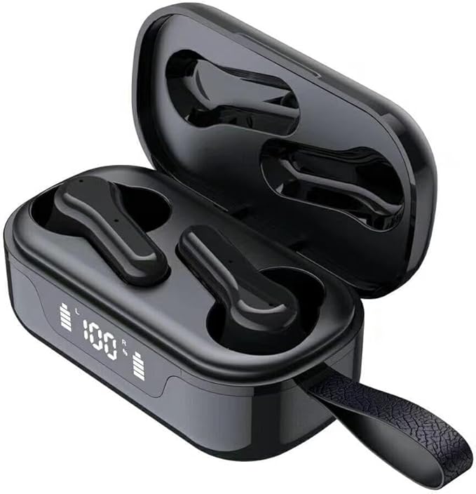 TWS Wireless Earphones ANC Earbuds Headphones Compatible with Motorola Edge Plus (2023,2022,2020), True Stereo Headset Hands-Free Mic Active Noise Canceling Charging Case
