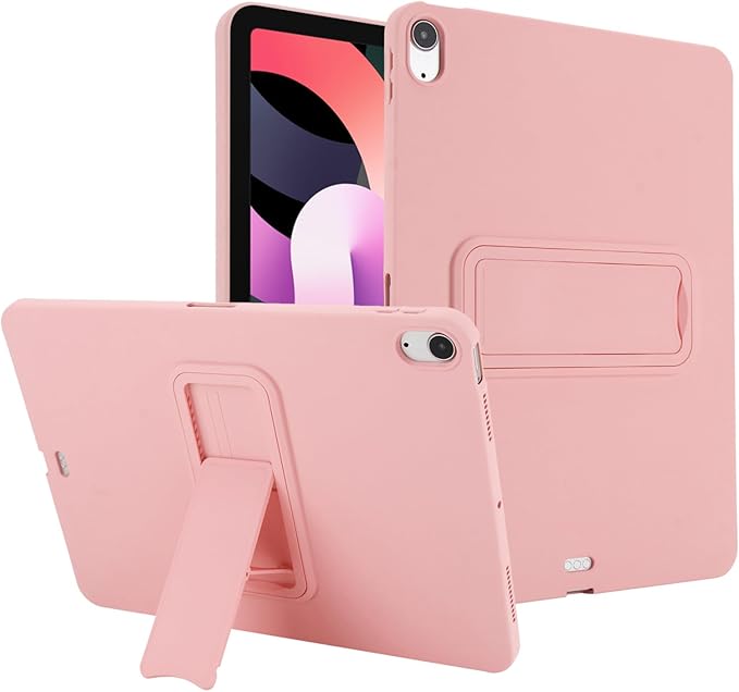 for iPad Air 11-inch M4/M3/M2 (2026/2025/2024) Case, Shockproof Protective Back Cover with Kickstand Slim Shell for Women Men, Pink