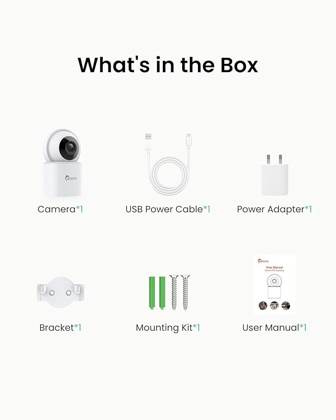Pet Camera 5MP Indoor Security Camera with Phone App, 360° Pan/Tilt AI Motion Tracking for Dogs/Pets/Baby, 2.4/5GHz WiFi, 2-Way Audio, Night Vision, SD/Cloud Storage, Compatible with Alexa
