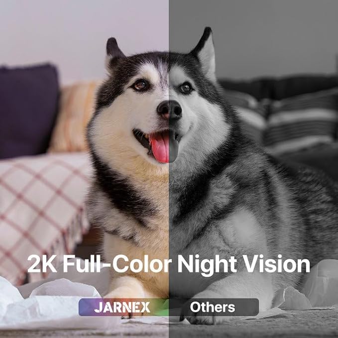 2K Indoor Pan Tilt 360 HD 2.4GHz WiFi Home Security Camera, Baby/Pet Monitors, 2 Way Audio, Smart Light Night, Bluetooth Fast Link, One Click Call, Local/Cloud Storage, Work with Alex/Google