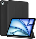Case for iPad Air 13 Inch M3 2025 & M2 2024, Slim, Lightweight & Durable Trifold Stand Protective Cover, Support Auto Wake/Sleep, Black