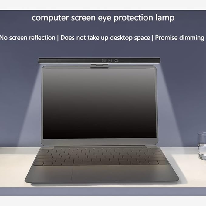 Laptop Monitor Light Bar USB E- LED Work Light 3 Adjustable Color Temperature, No Screen