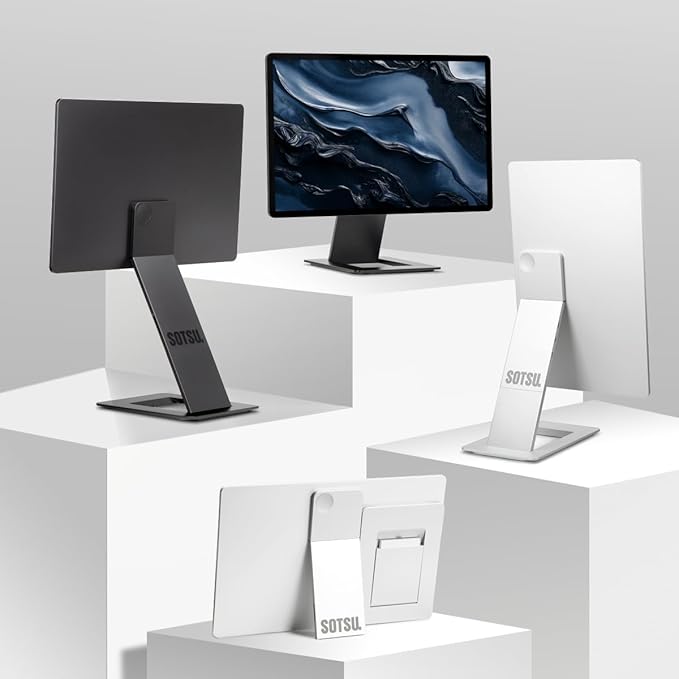 SOTSU FlipAction Elite 16" Portable Monitor | 4K | Super Compact | Pivot Rotate | 3840x2400 DCI P3 | 60Hz | 450 Nits | Full Metal CNC | Perfect Match for Mac and Windows (Silver)