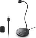 Instrument Microphone for Singing, Podcasting, Voice Video Recording, Plug & Play USB Desktop Microphone for PC with Mute Button & LED Indicator, Compatible with Windows/Mac