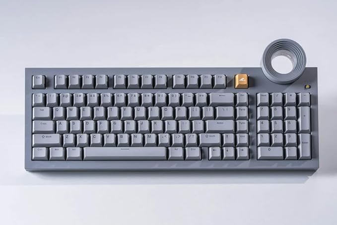 ATM 98 Wireless Custom Silent Mechanical Keyboard, 98 Key Tri-Mode 2.4G Bluetooth Wireless Ergonomic RGB PC Computer Keyboard, Office Accessories, Hotswappable Switch - Misty Dusk