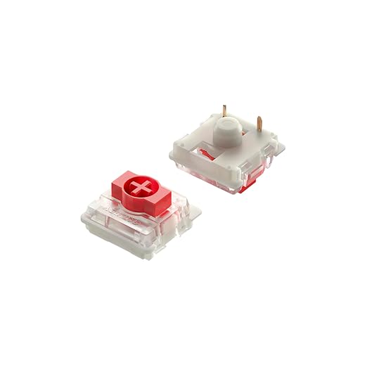 Ranked Gateron Ks-33 Low Profile v2 Key Switches for Mechanical Gaming Keyboards | Plate Mounted (Gateron Red, 90 Pcs)