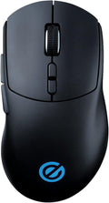 ELECOM V Custom VM600PE Wireless Gaming Mouse, 26K DPI Optical Sensor, 75g Ultra Lightweight, RGB LED, Rechargeable 95 Hr Battery Life, 8 Programmable Buttons, 100 Million Clicks, Grip Tape (Black)