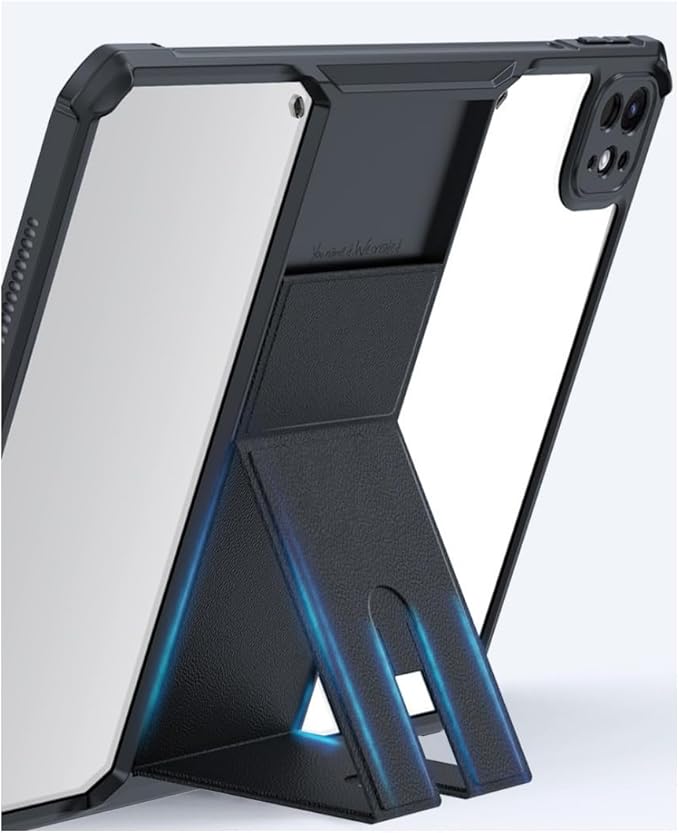 Clear Case for iPad Air 11 Inch (M4/M3/M2) 2026/2025/2024, iPad Air 5th/4th Generation 10.9" 2022/2020 Case with Stand Transparent Back Cover Kickstand Slim Light Drop Safe